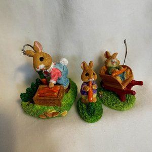 Easter Bunnies Bumper Crop Tender Touches Ornaments - by Hallmark